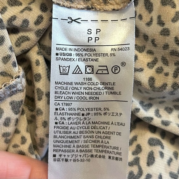 Banana Republic Belted Long Sleeve Fit & Flare Dress Women’s SZ PS in Leopard - Picture 7 of 8